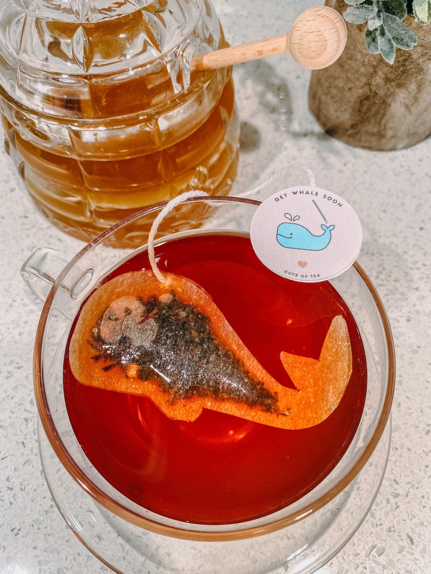 Whale Shaped Tea Bags | Thank you Gift |