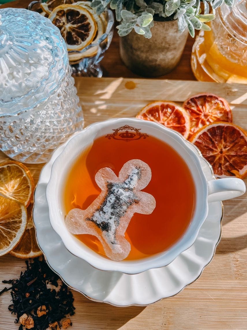 Gingerbread man Shaped Tea Bags