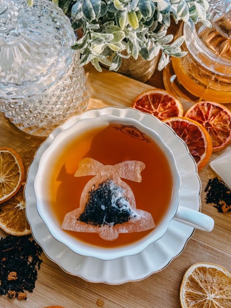 Christmas Jingle Bell Shaped Tea Bags