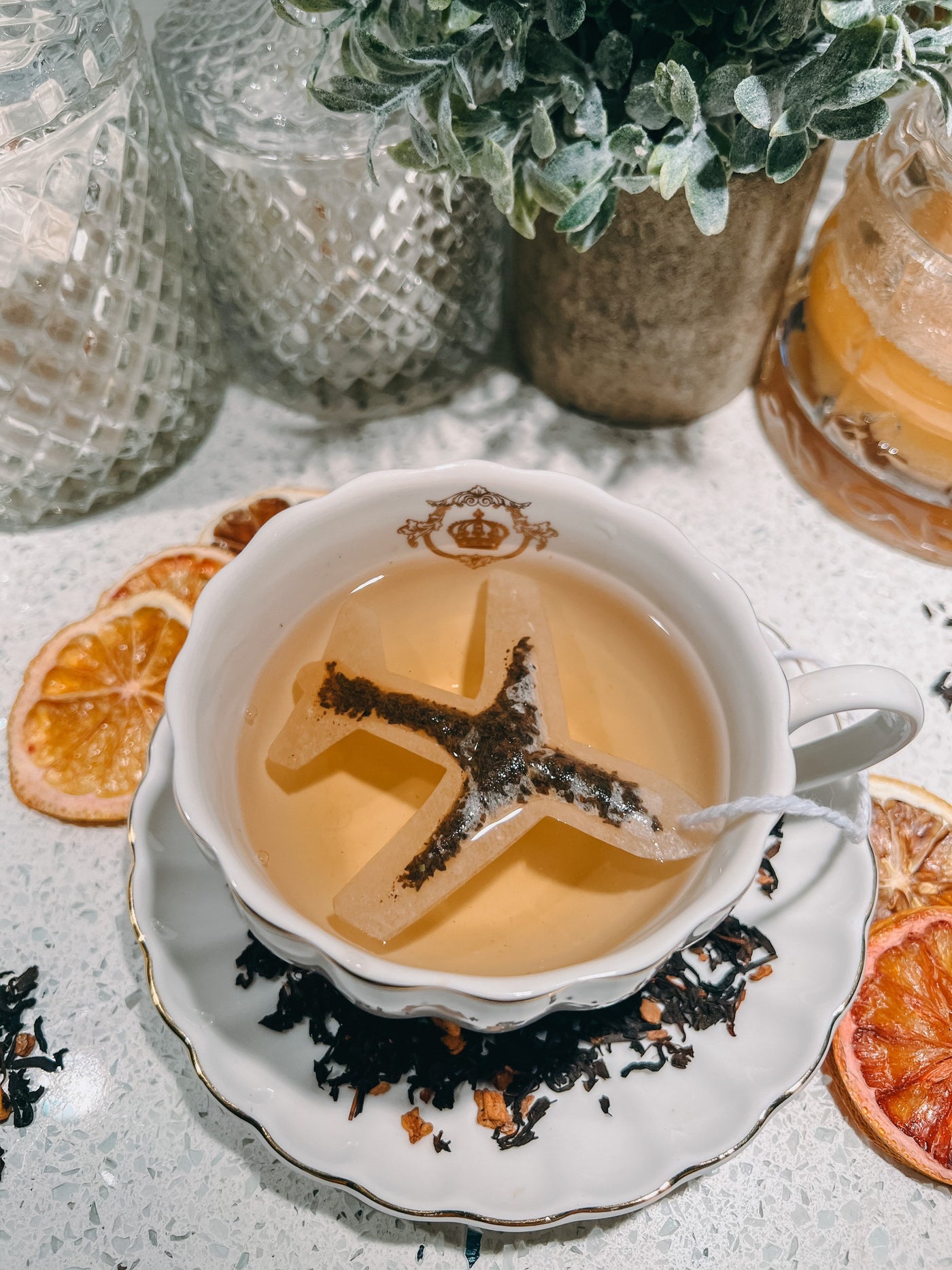 Plane 6 Shaped Tea Bags