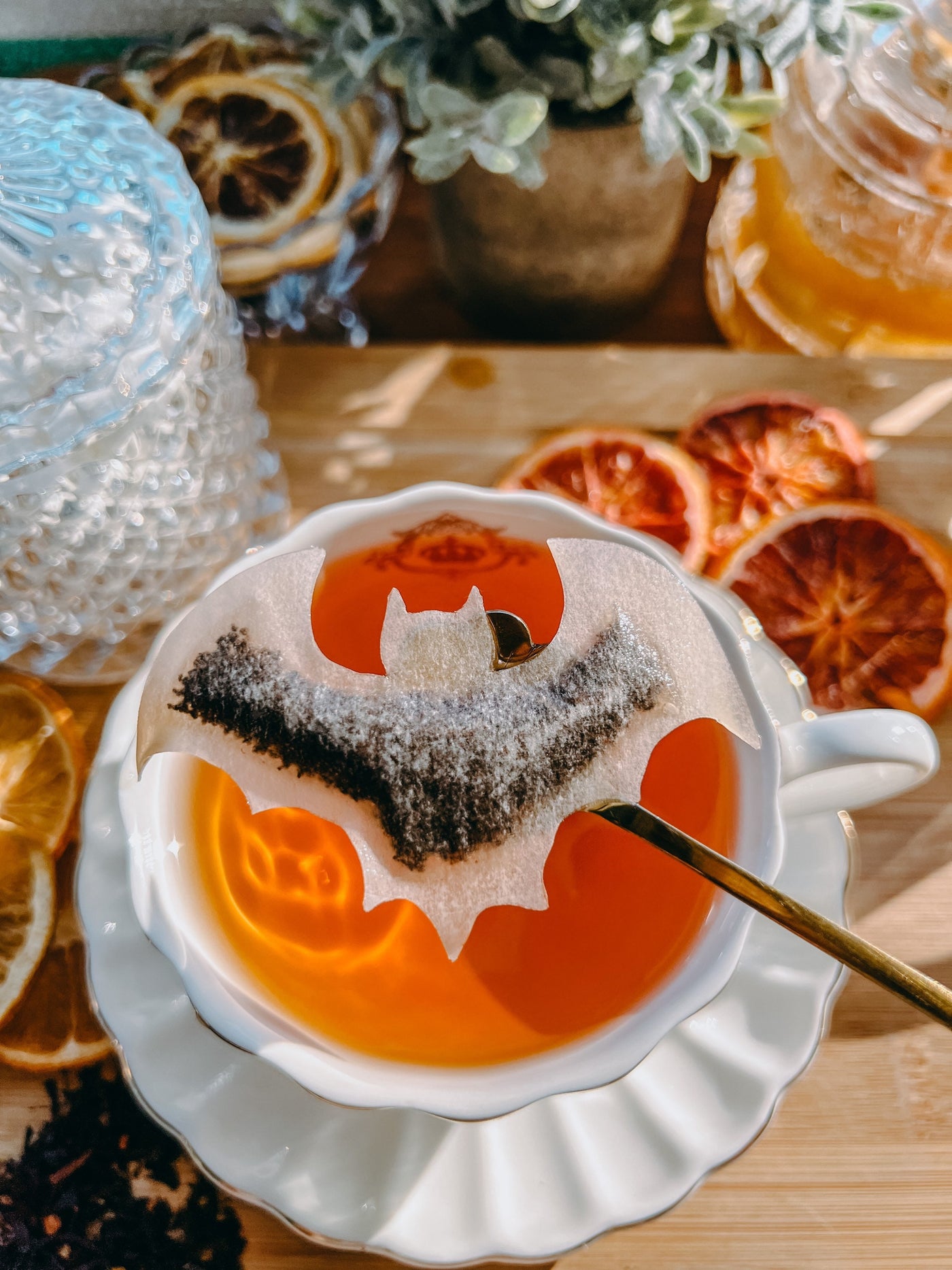 Bat Shaped Tea Bags