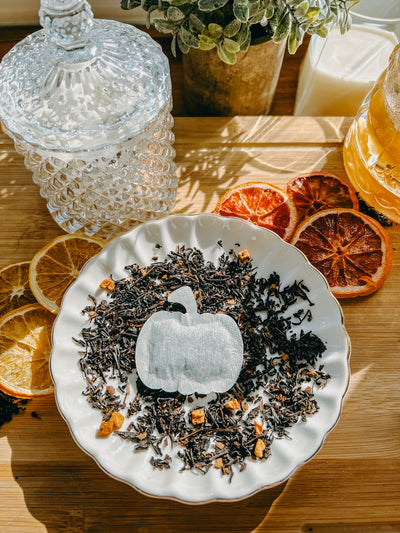 Autumn Pumpkin Shaped Tea Bags