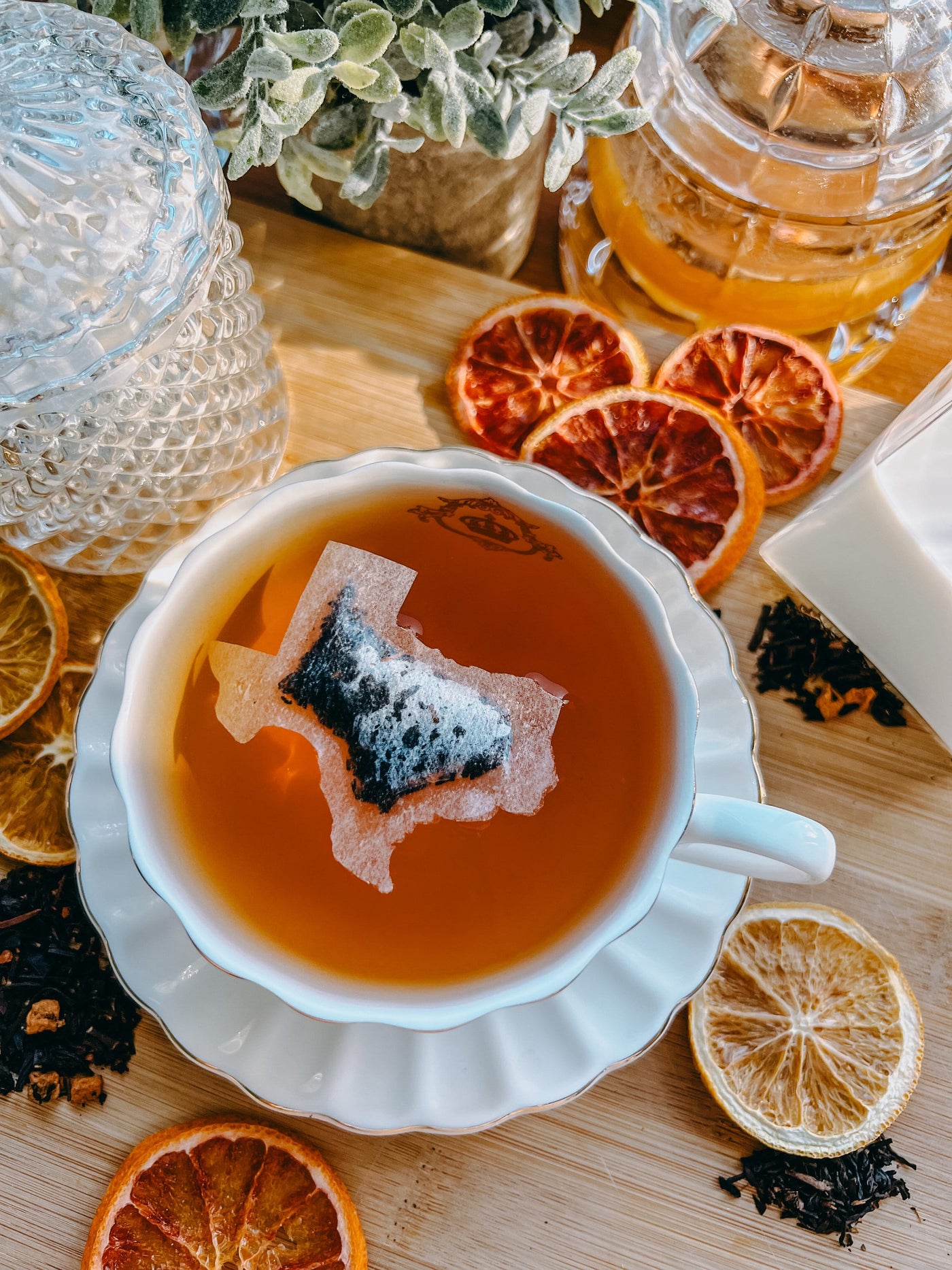 Texas Shaped Tea Bag