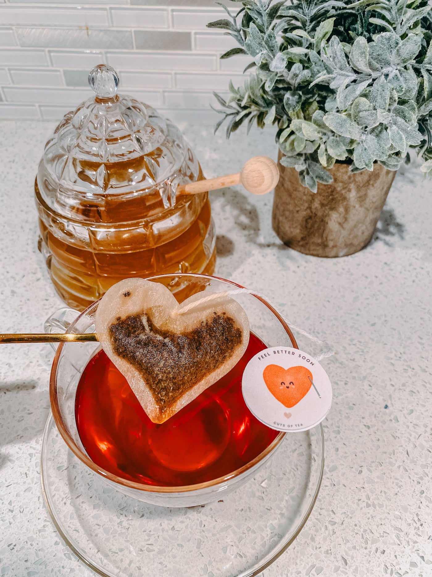 Heart 6 Shaped Tea Bags